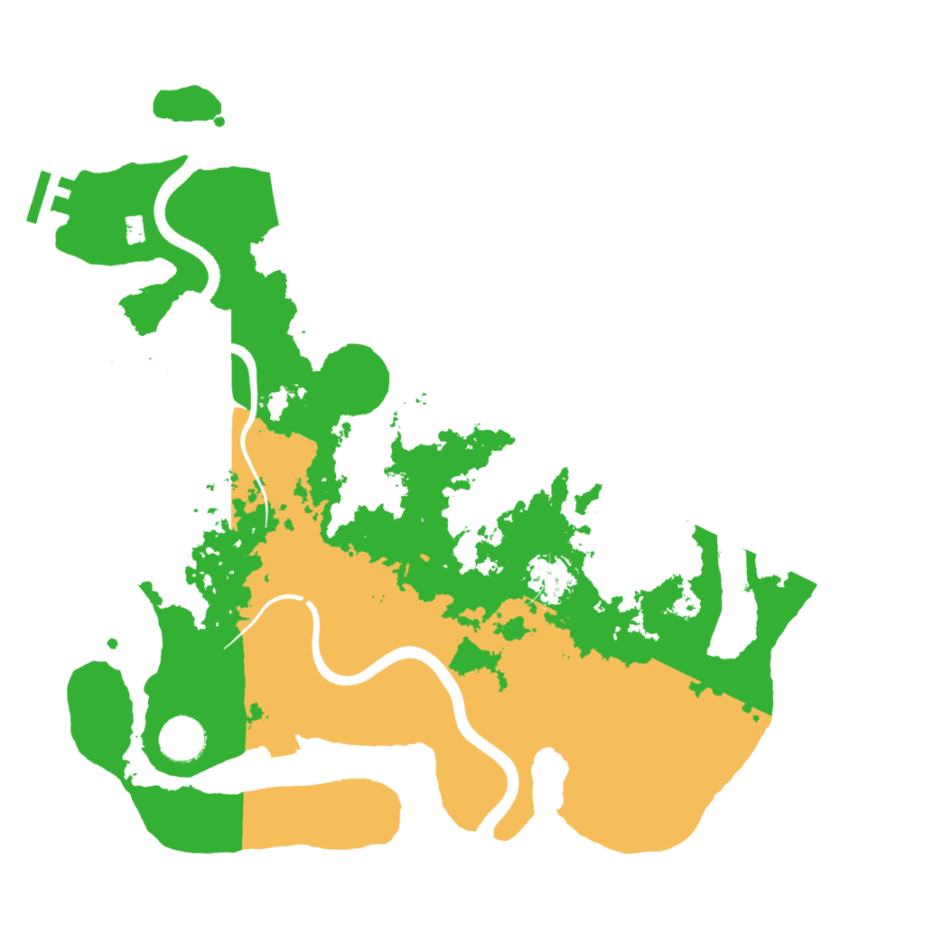 Biome Rust Map: Procedural Map, Size: 3550, Seed: 72404