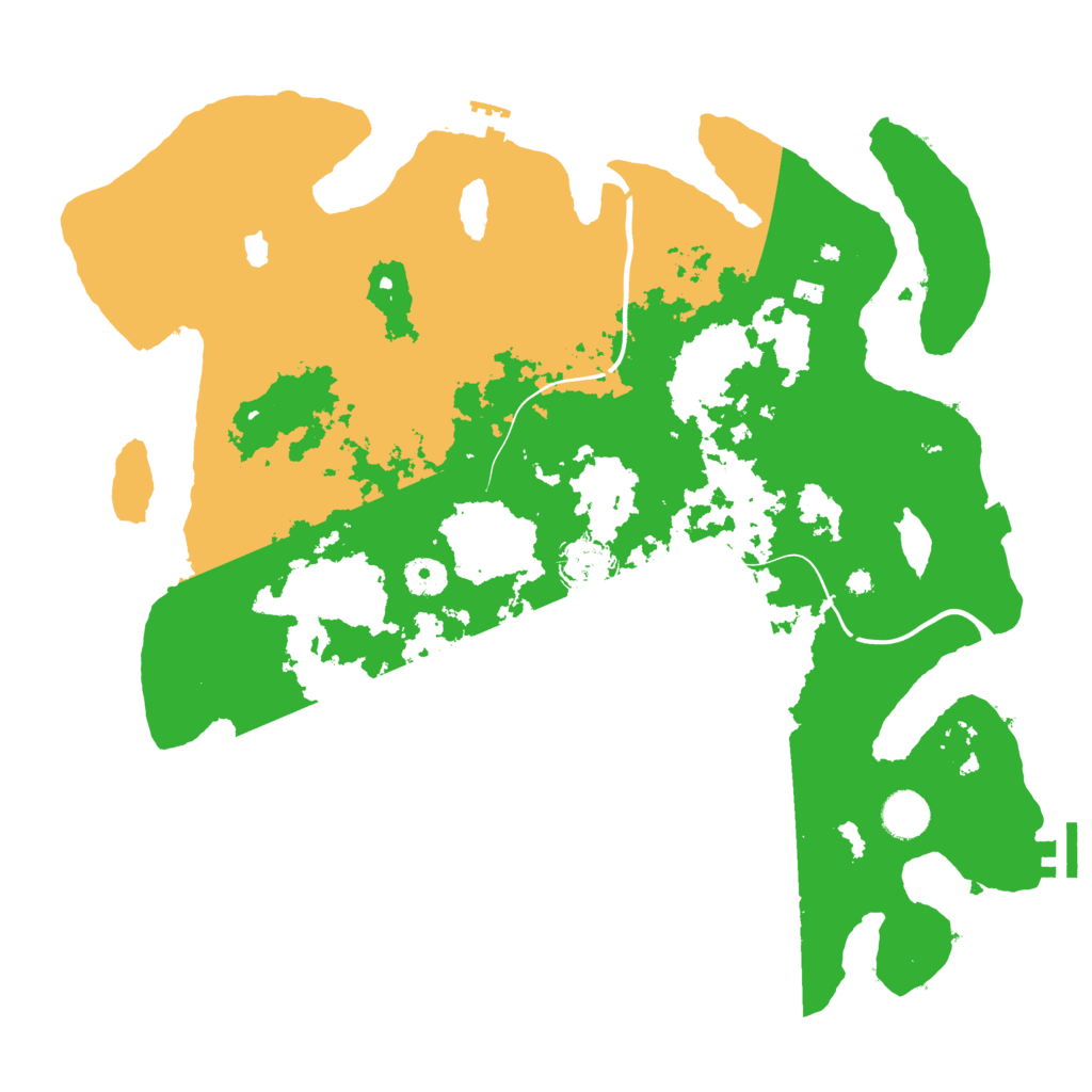 Biome Rust Map: Procedural Map, Size: 4000, Seed: 131982