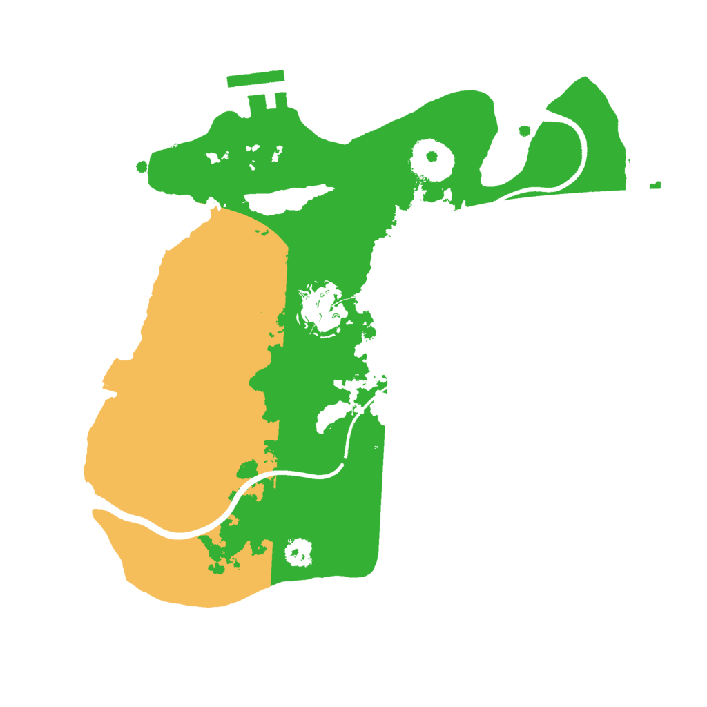 Biome Rust Map: Procedural Map, Size: 2500, Seed: 6276568