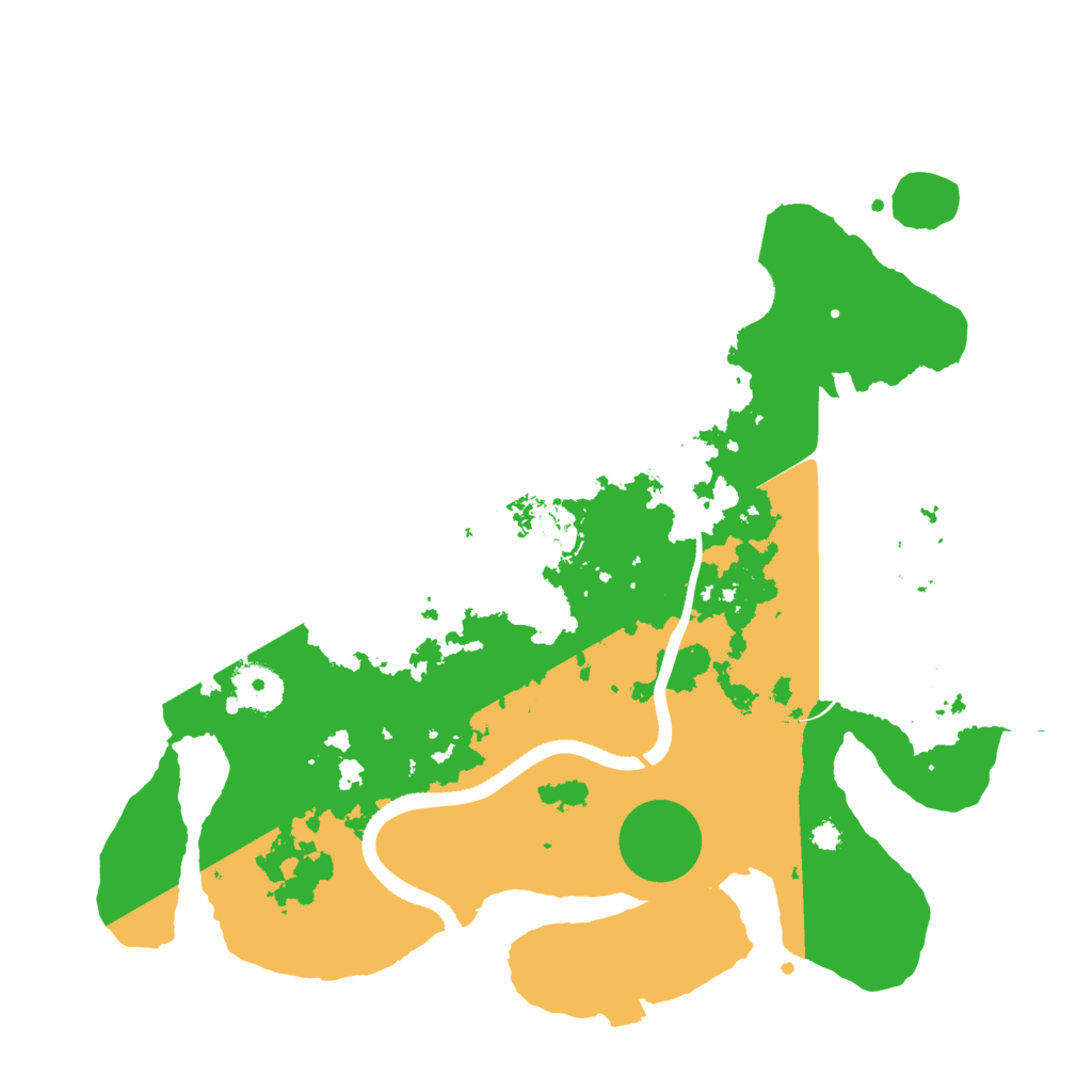 Biome Rust Map: Procedural Map, Size: 3500, Seed: 241435