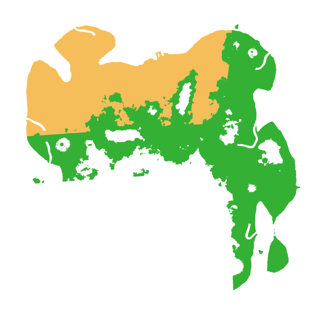 Biome Rust Map: Procedural Map, Size: 3500, Seed: 422759895