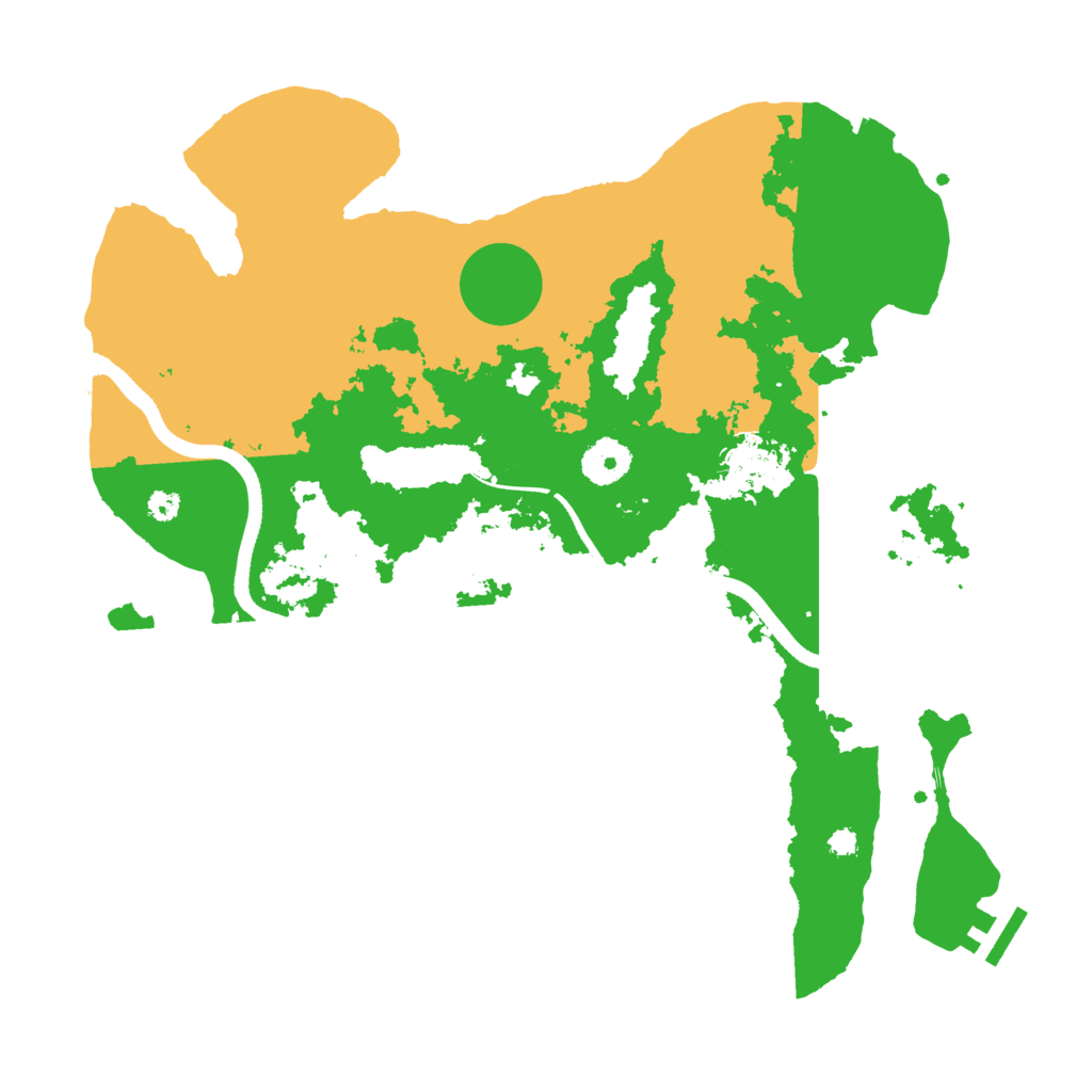 Biome Rust Map: Procedural Map, Size: 3500, Seed: 422759895