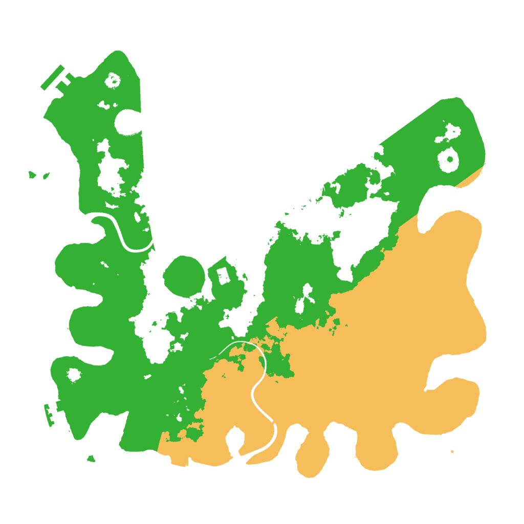 Biome Rust Map: Procedural Map, Size: 3500, Seed: 1012953199