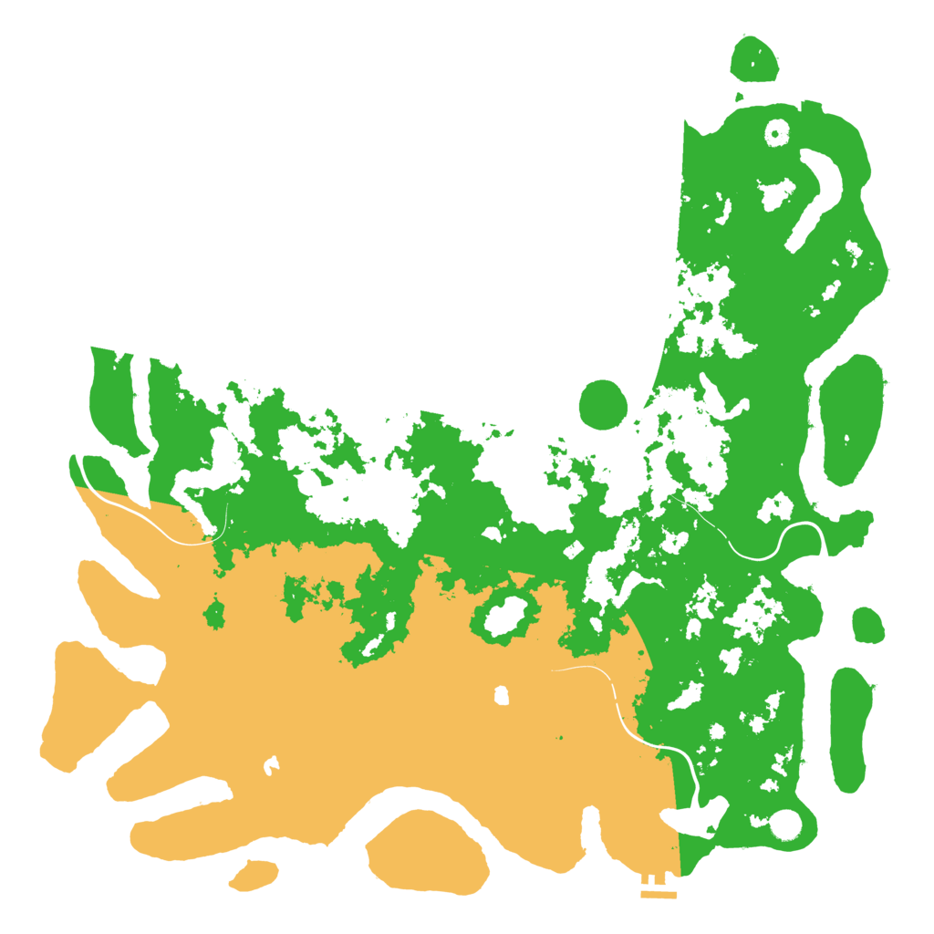 Biome Rust Map: Procedural Map, Size: 5250, Seed: 150