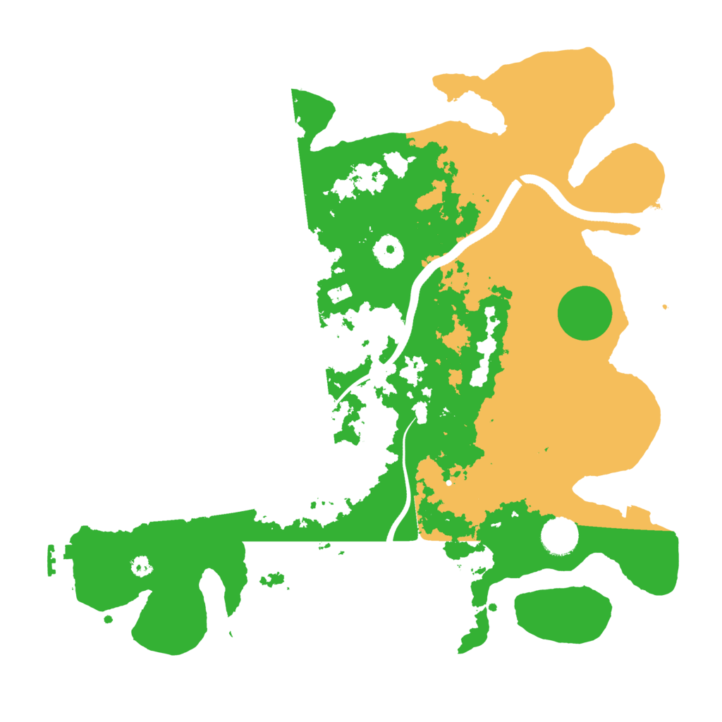 Biome Rust Map: Procedural Map, Size: 3500, Seed: 3905507