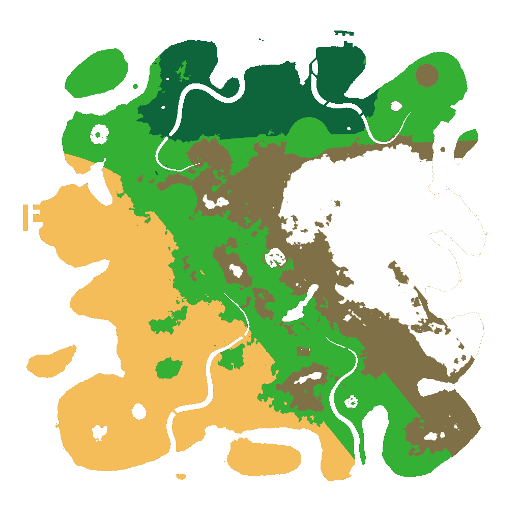 Biome Rust Map: Procedural Map, Size: 4000, Seed: 1337