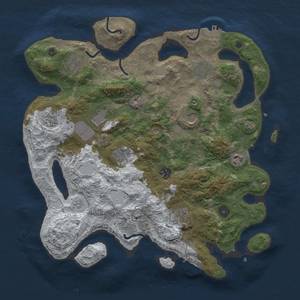 Thumbnail Rust Map: Procedural Map, Size: 3850, Seed: 1667565788, 19 Monuments