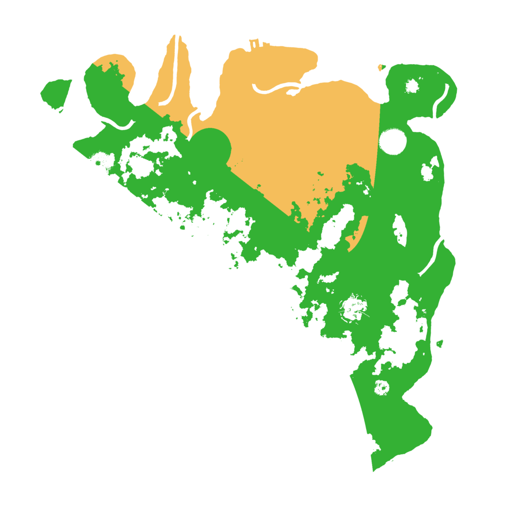 Biome Rust Map: Procedural Map, Size: 3500, Seed: 498632