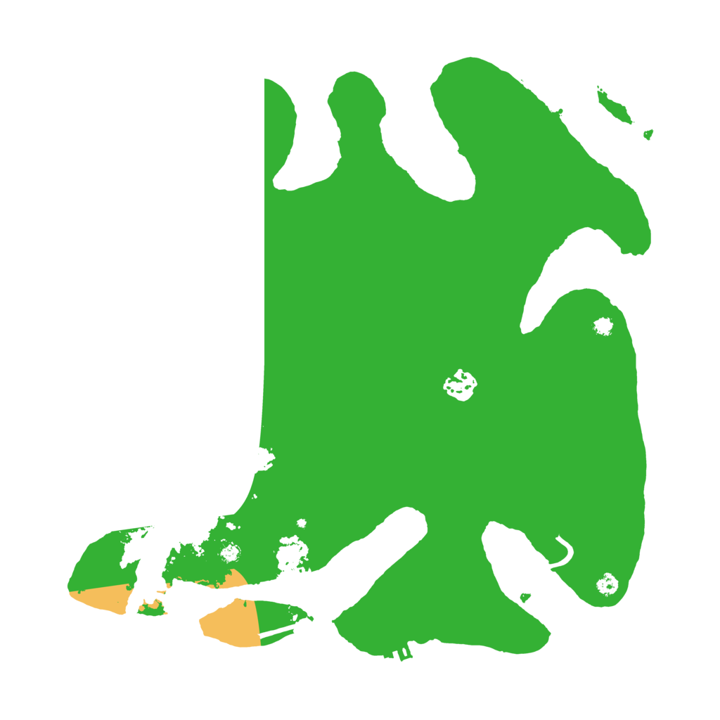 Biome Rust Map: Procedural Map, Size: 3500, Seed: 4140962