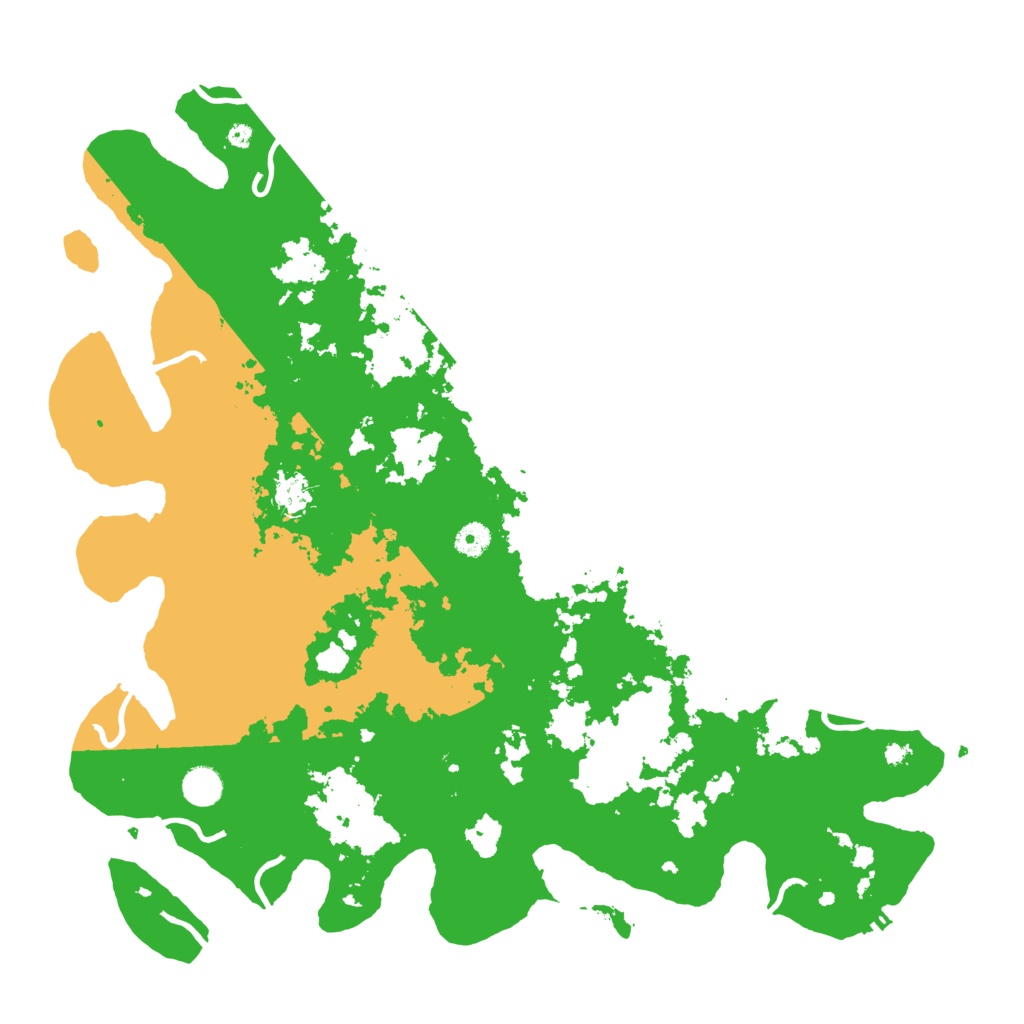 Biome Rust Map: Procedural Map, Size: 4500, Seed: 35366