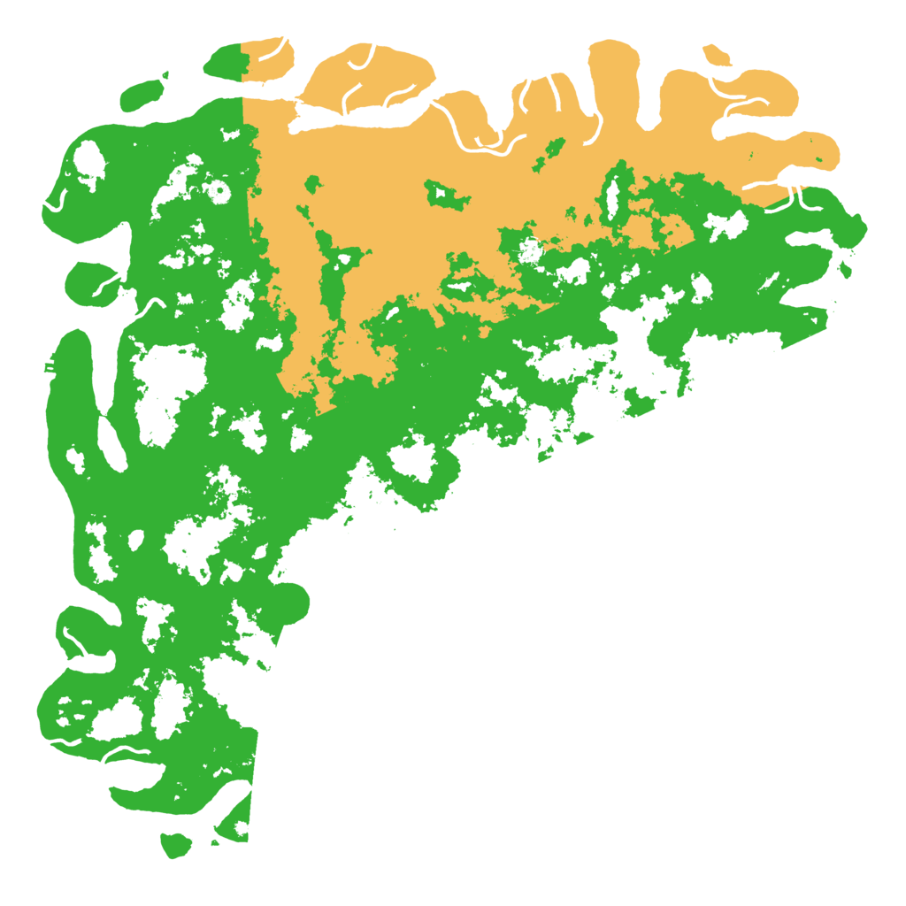 Biome Rust Map: Procedural Map, Size: 6000, Seed: 105314728