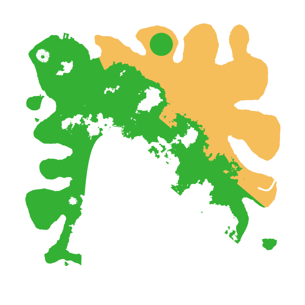 Biome Rust Map: Procedural Map, Size: 3500, Seed: 4583698