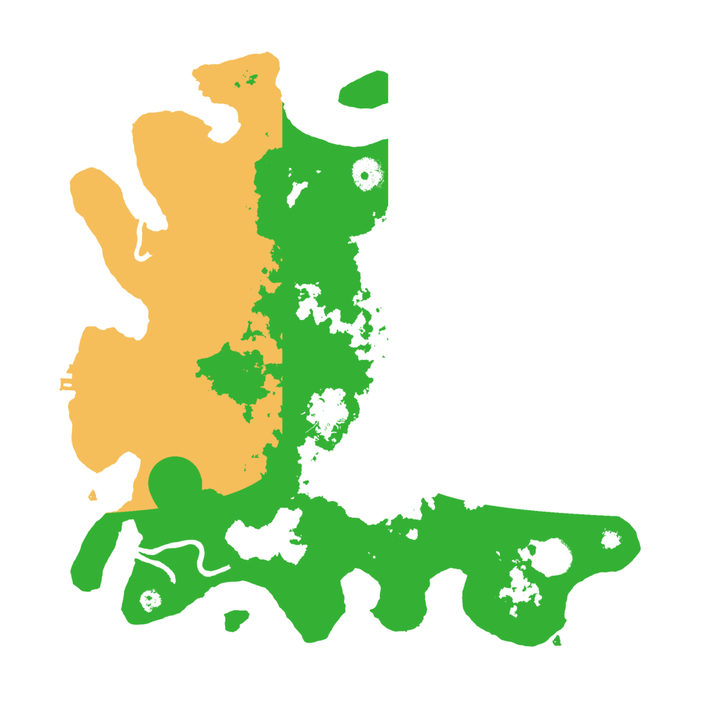 Biome Rust Map: Procedural Map, Size: 3500, Seed: 52795