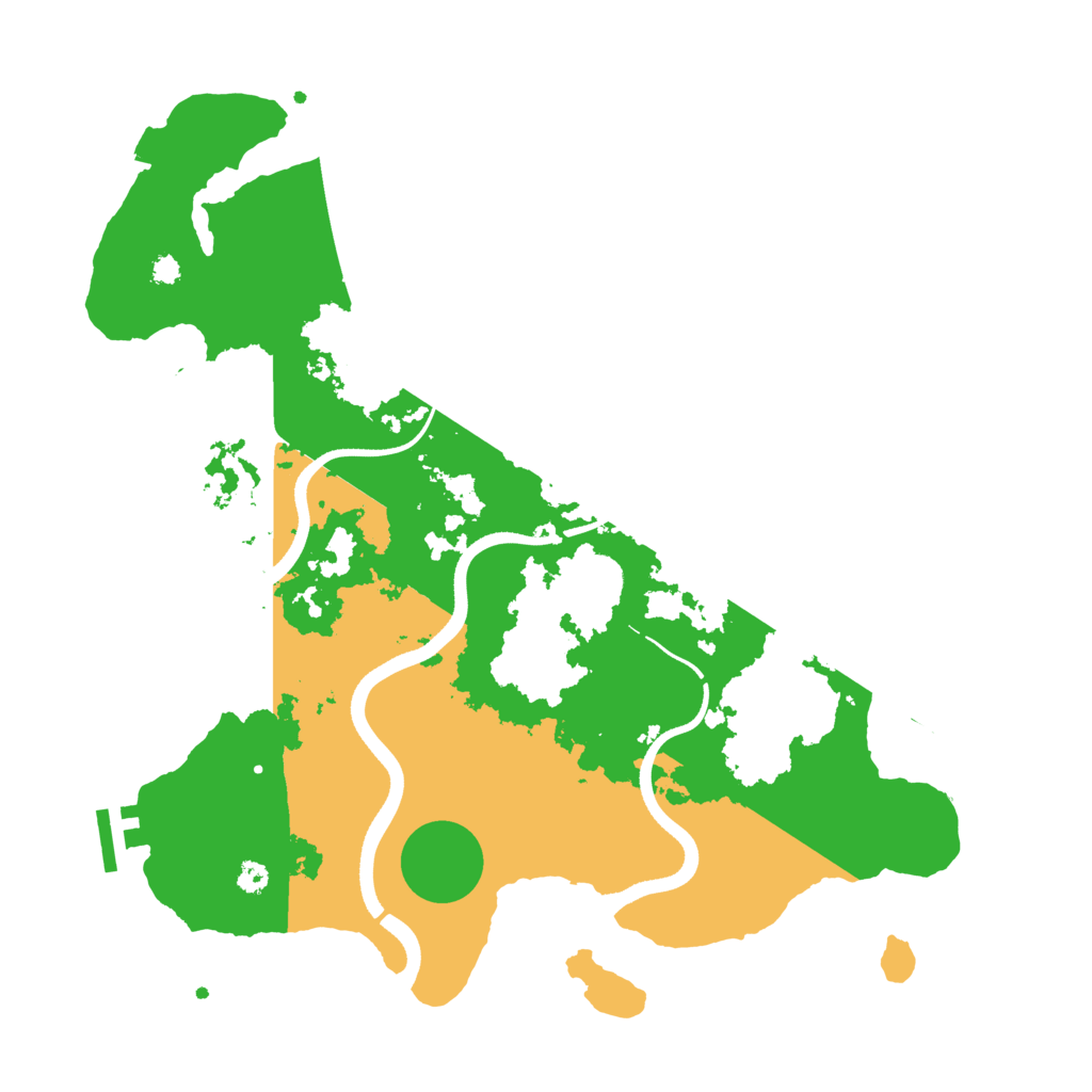 Biome Rust Map: Procedural Map, Size: 3500, Seed: 1132410