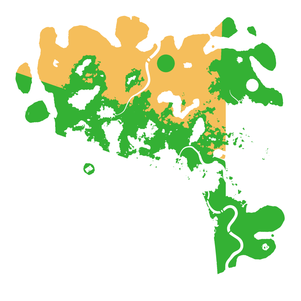 Biome Rust Map: Procedural Map, Size: 4500, Seed: 112130491