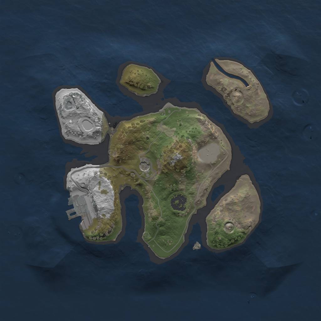 Rust Map: Procedural Map, Size: 2000, Seed: 15457865, 7 Monuments
