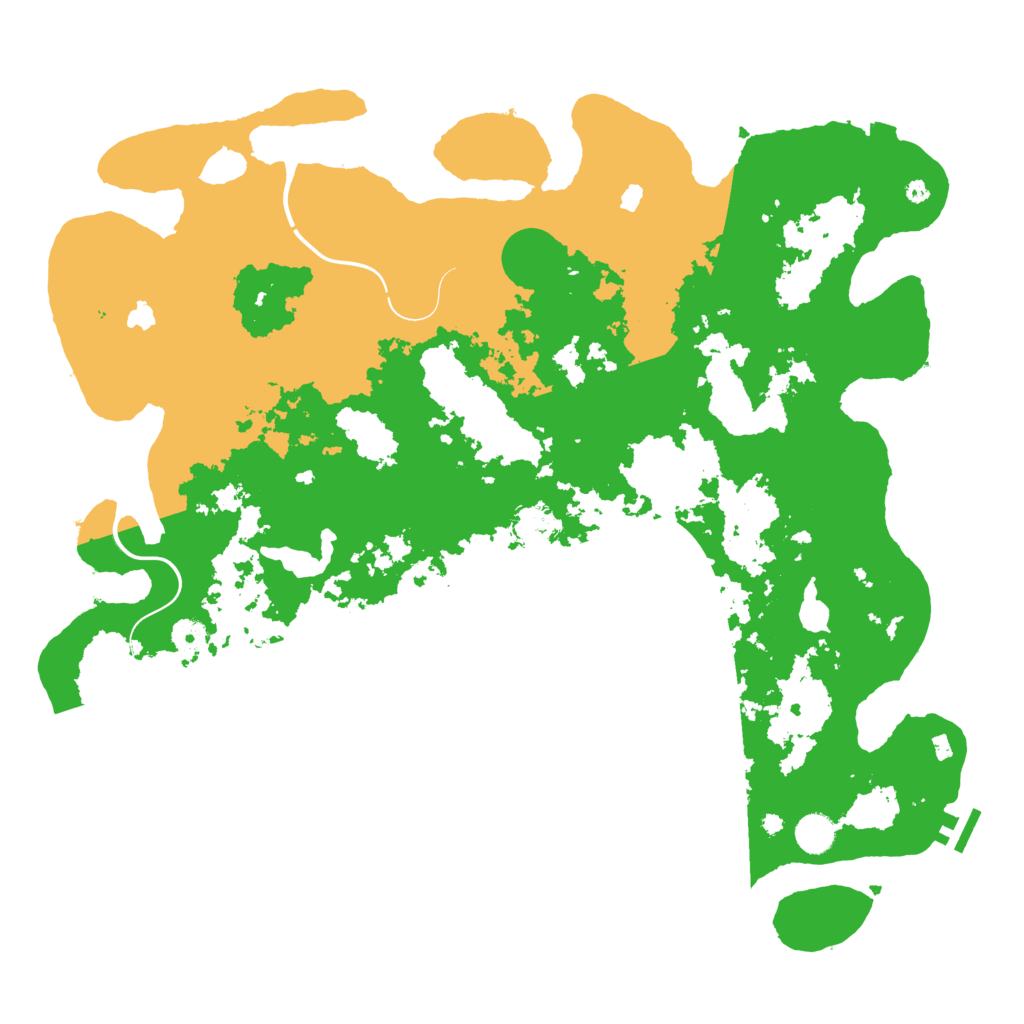 Biome Rust Map: Procedural Map, Size: 4500, Seed: 513774