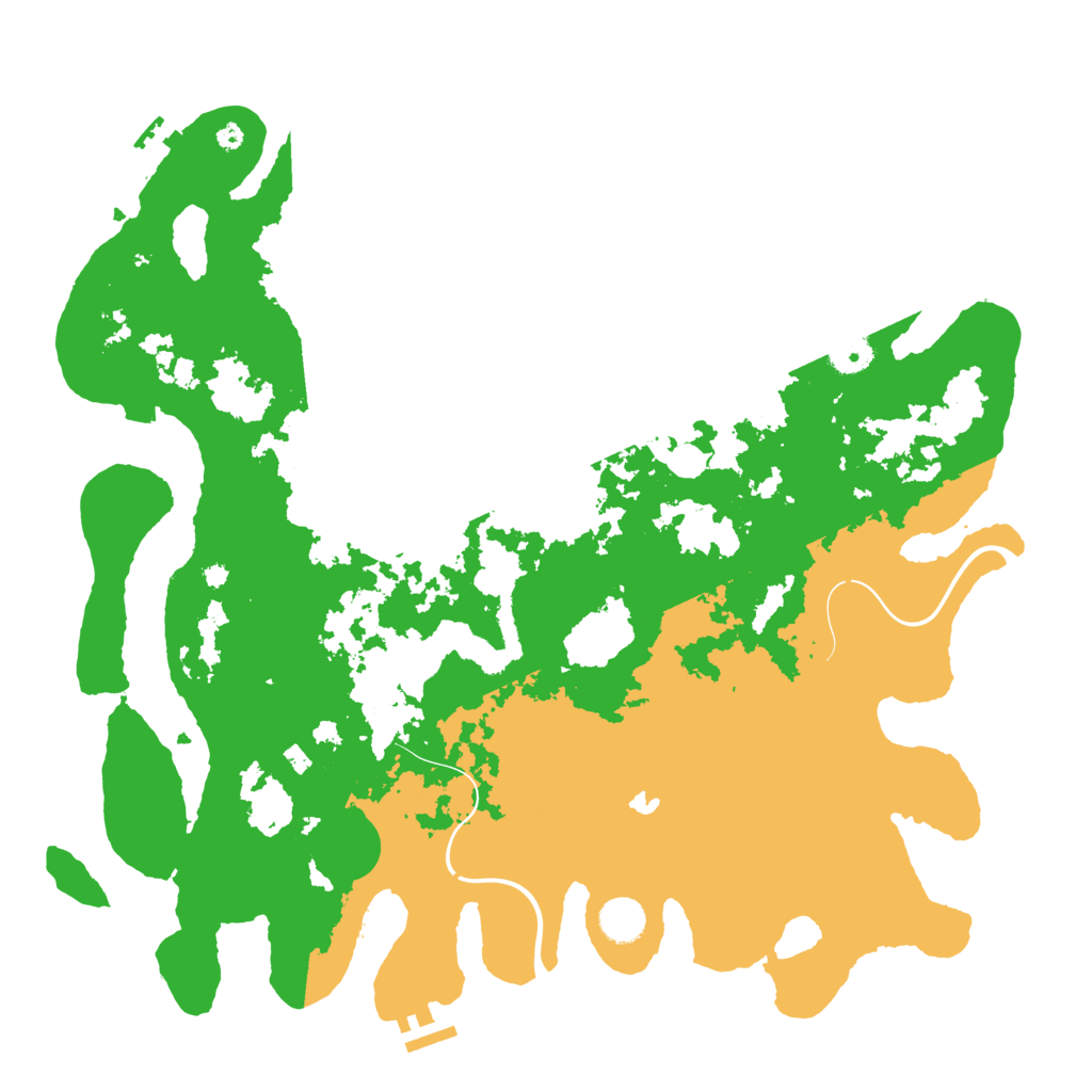 Biome Rust Map: Procedural Map, Size: 4200, Seed: 666777888