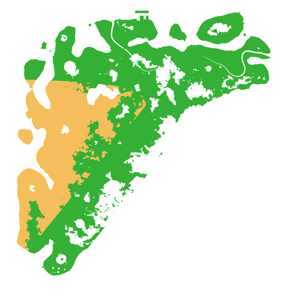 Biome Rust Map: Procedural Map, Size: 4500, Seed: 3015489