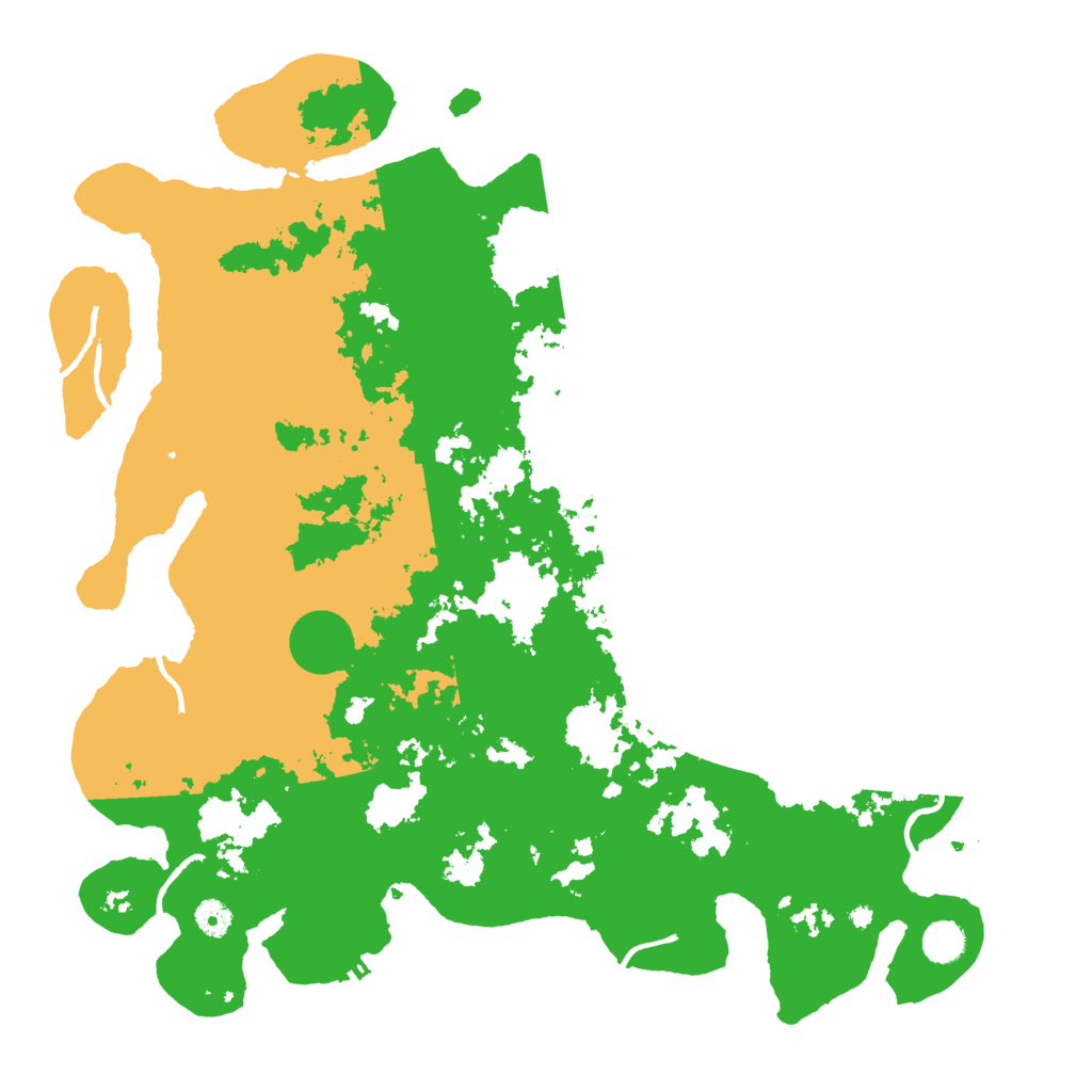 Biome Rust Map: Procedural Map, Size: 4500, Seed: 439408