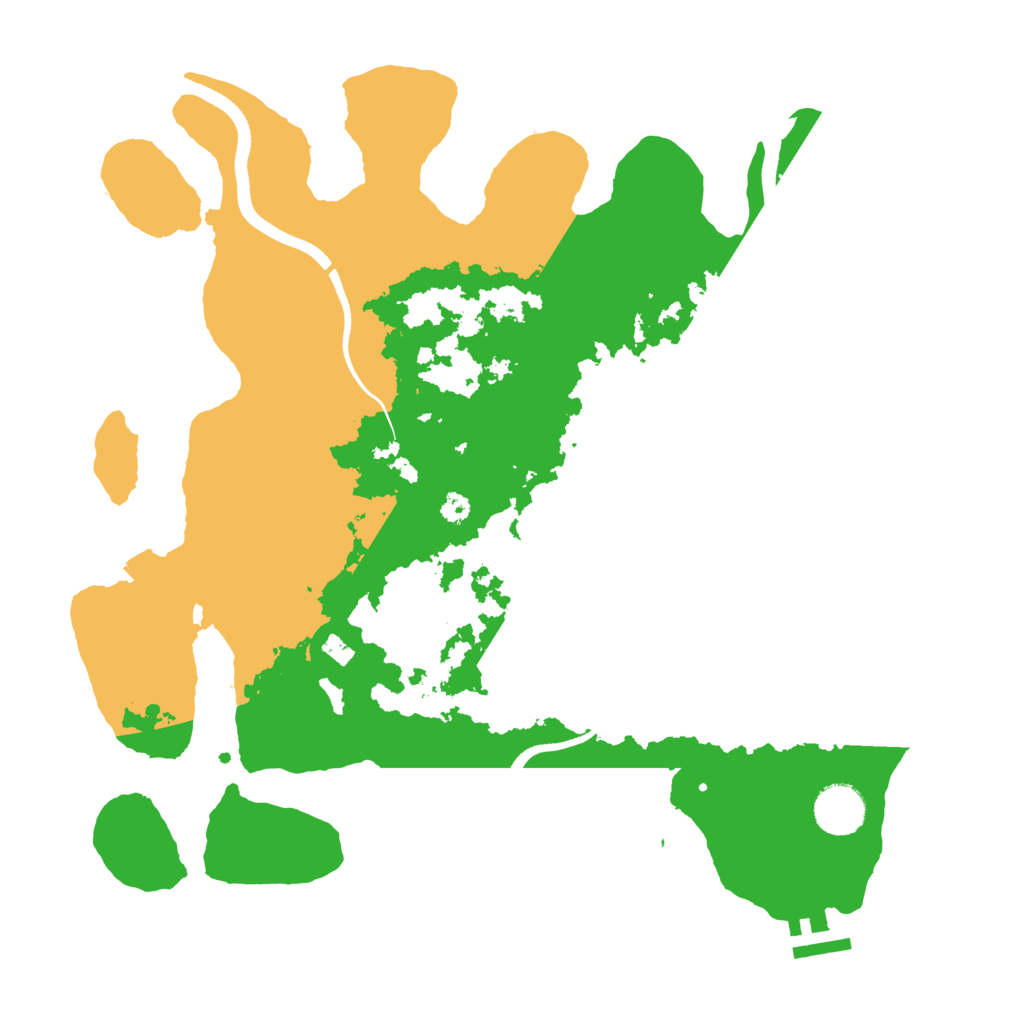 Biome Rust Map: Procedural Map, Size: 3550, Seed: 541495