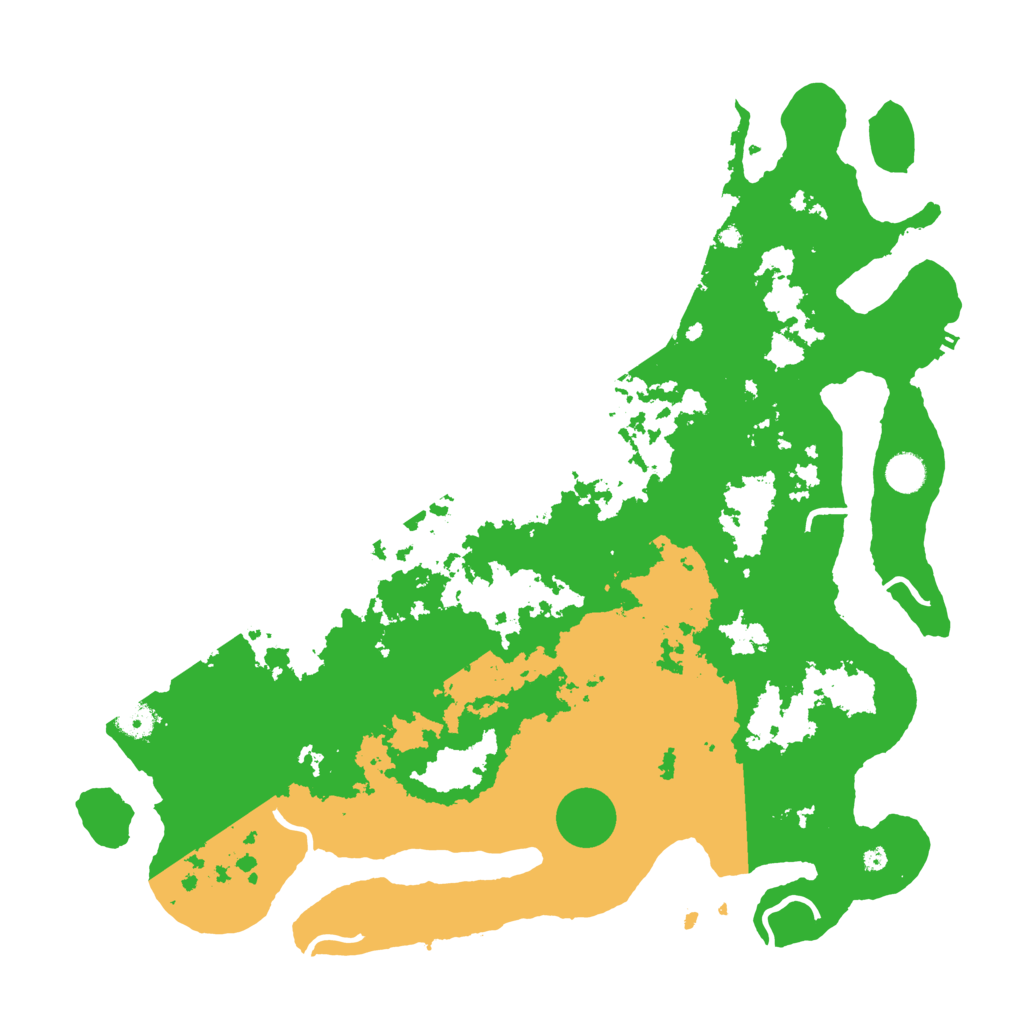 Biome Rust Map: Procedural Map, Size: 4500, Seed: 716132