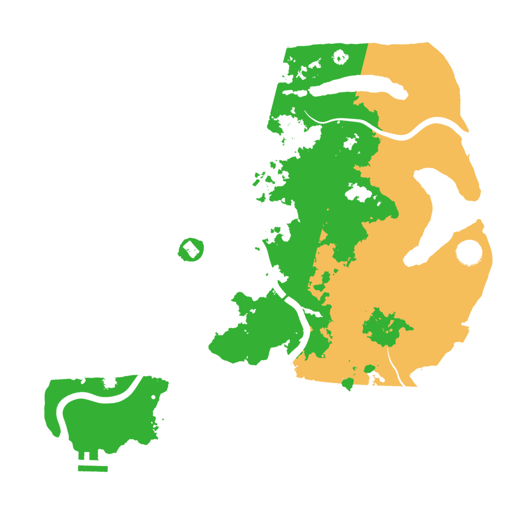 Biome Rust Map: Procedural Map, Size: 3550, Seed: 975785