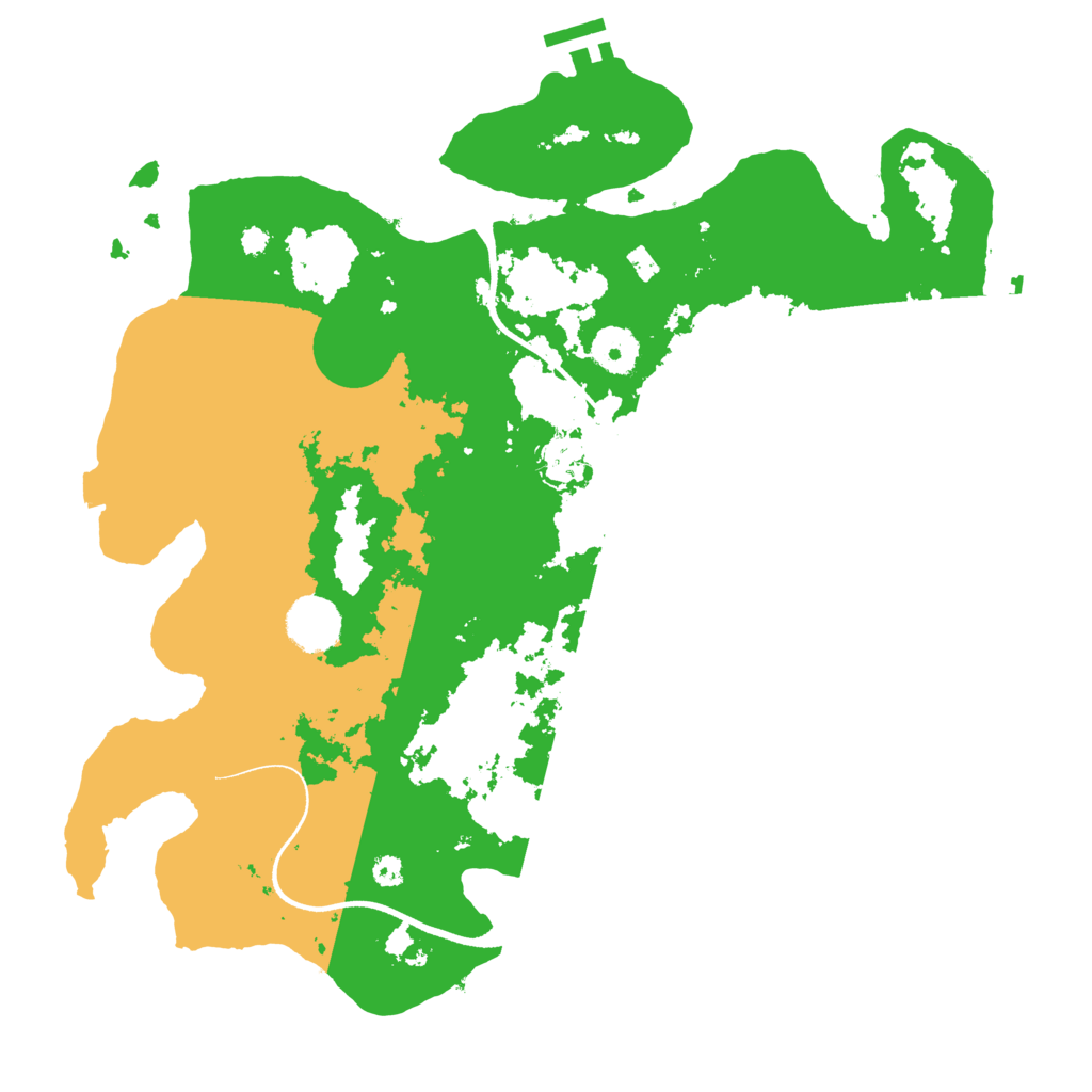 Biome Rust Map: Procedural Map, Size: 3550, Seed: 850397
