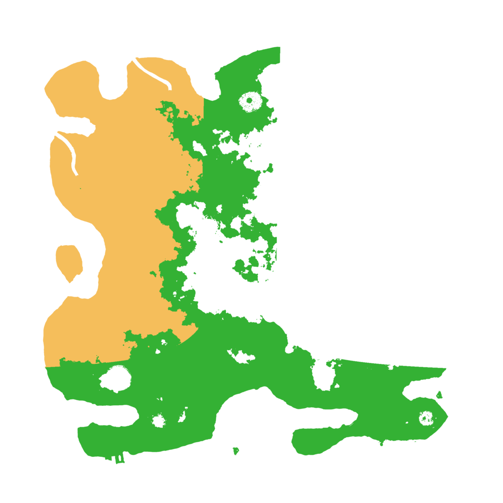 Biome Rust Map: Procedural Map, Size: 3550, Seed: 519905