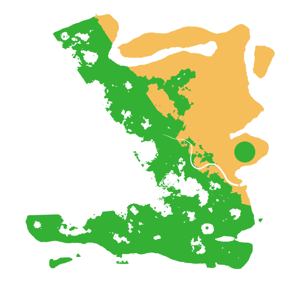 Biome Rust Map: Procedural Map, Size: 3700, Seed: 11658798