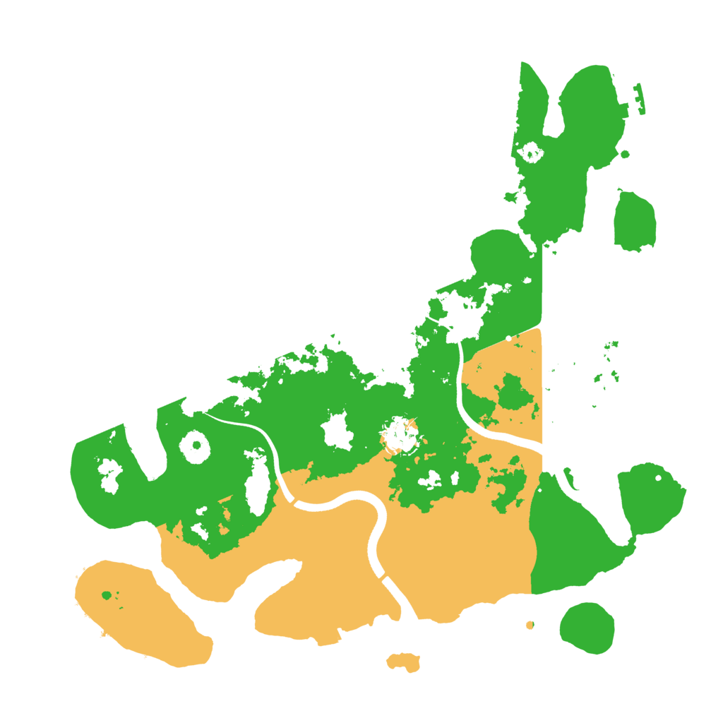 Biome Rust Map: Procedural Map, Size: 3500, Seed: 269140