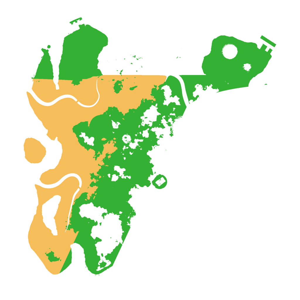 Biome Rust Map: Procedural Map, Size: 3550, Seed: 238791
