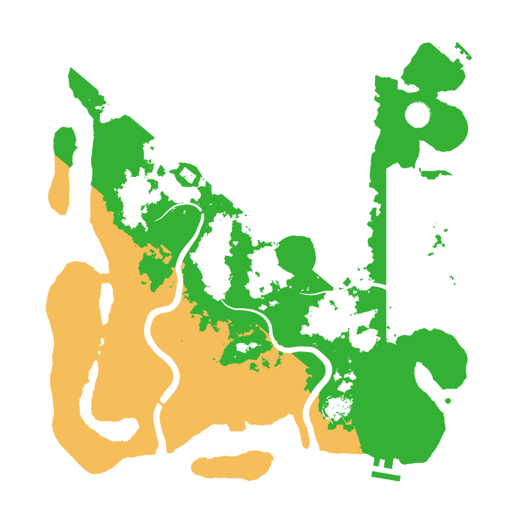 Biome Rust Map: Procedural Map, Size: 3600, Seed: 611207628