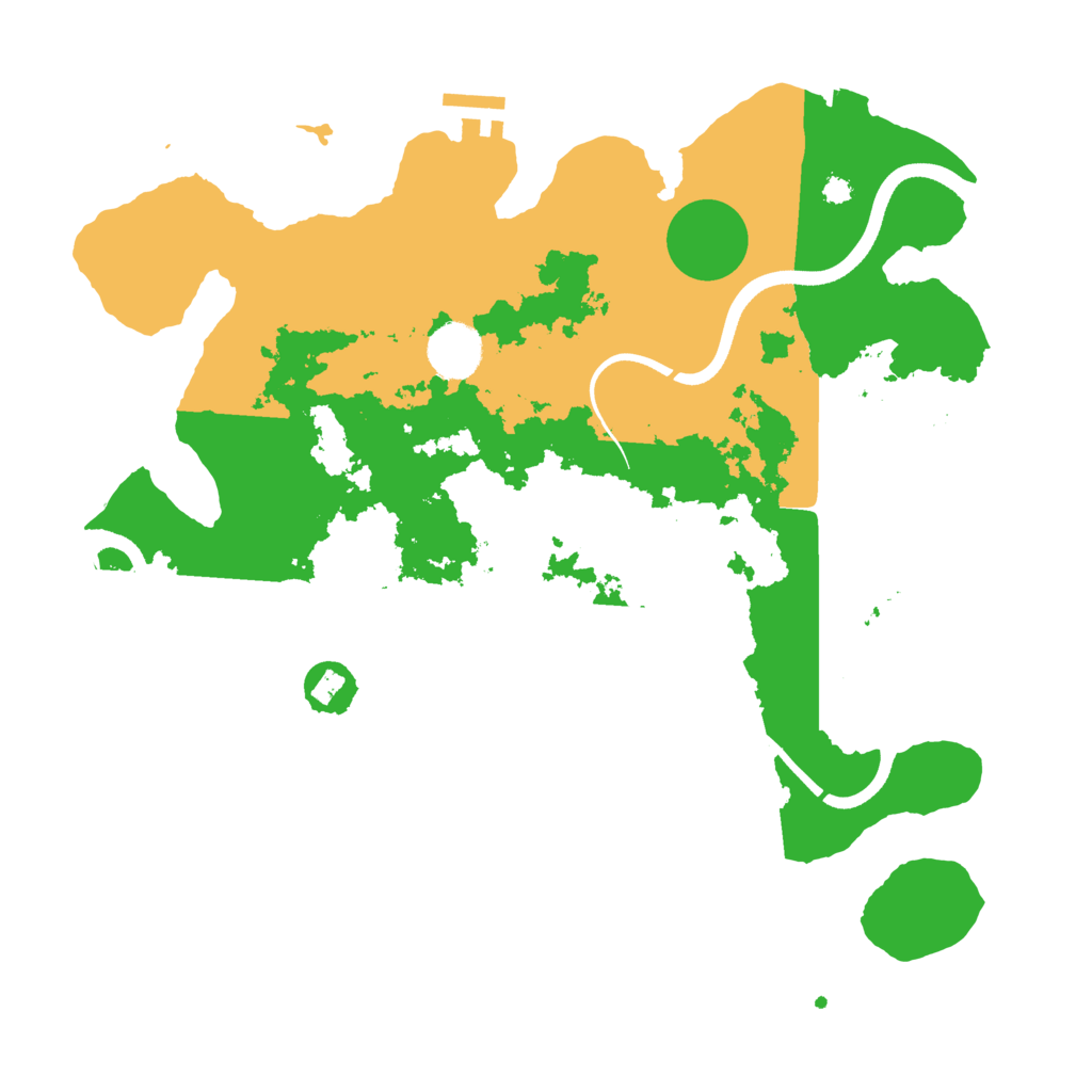 Biome Rust Map: Procedural Map, Size: 3550, Seed: 304363