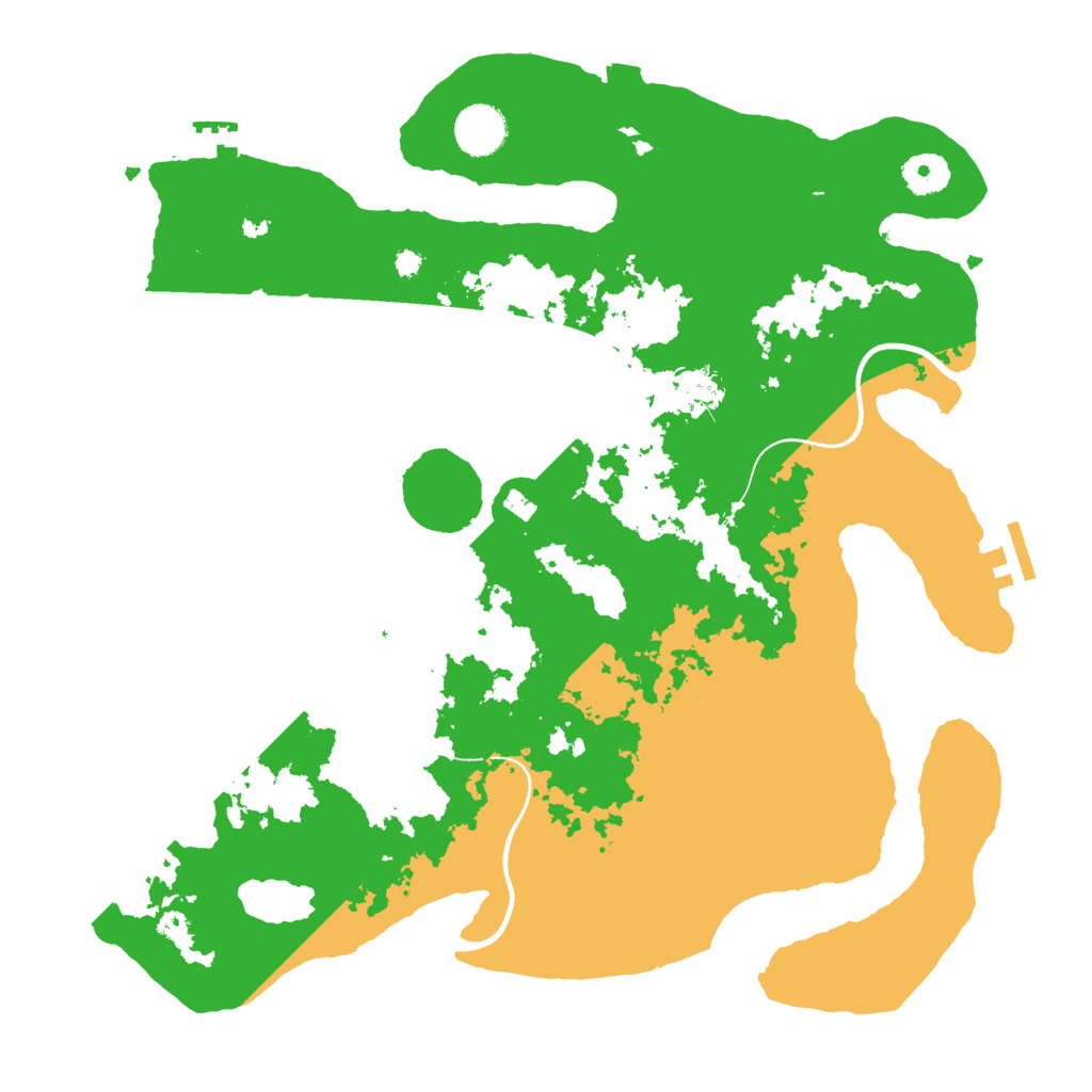 Biome Rust Map: Procedural Map, Size: 3700, Seed: 2096472311