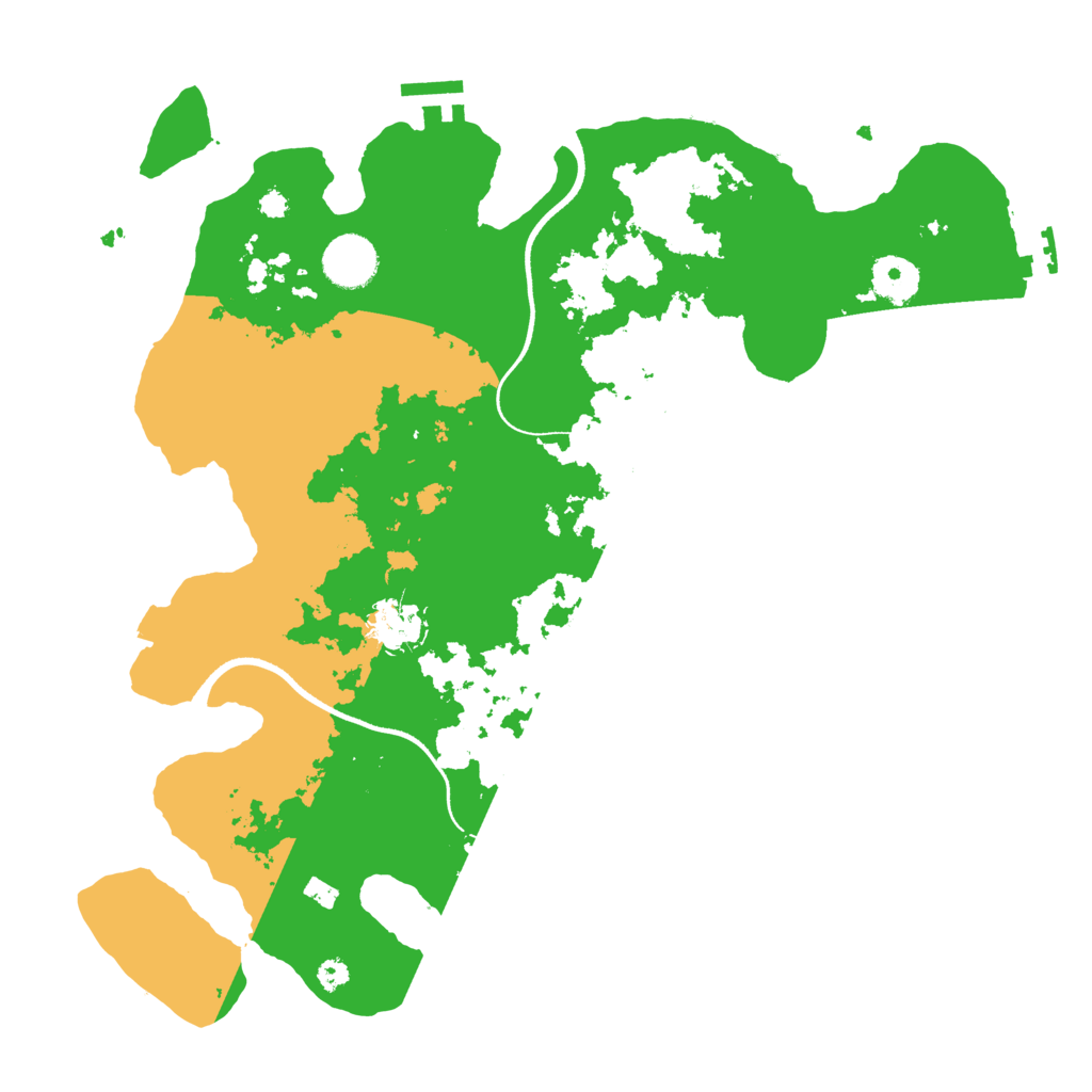 Biome Rust Map: Procedural Map, Size: 3550, Seed: 366173