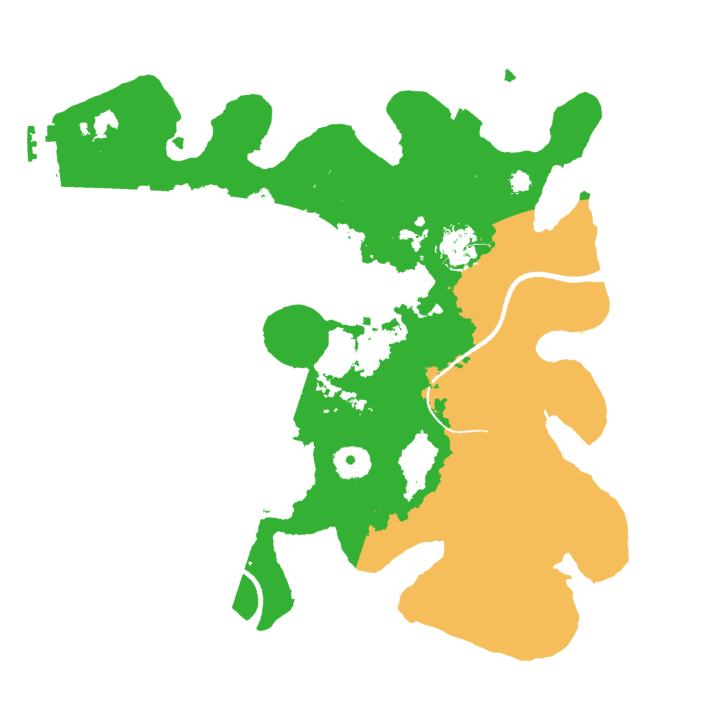 Biome Rust Map: Procedural Map, Size: 3000, Seed: 500003