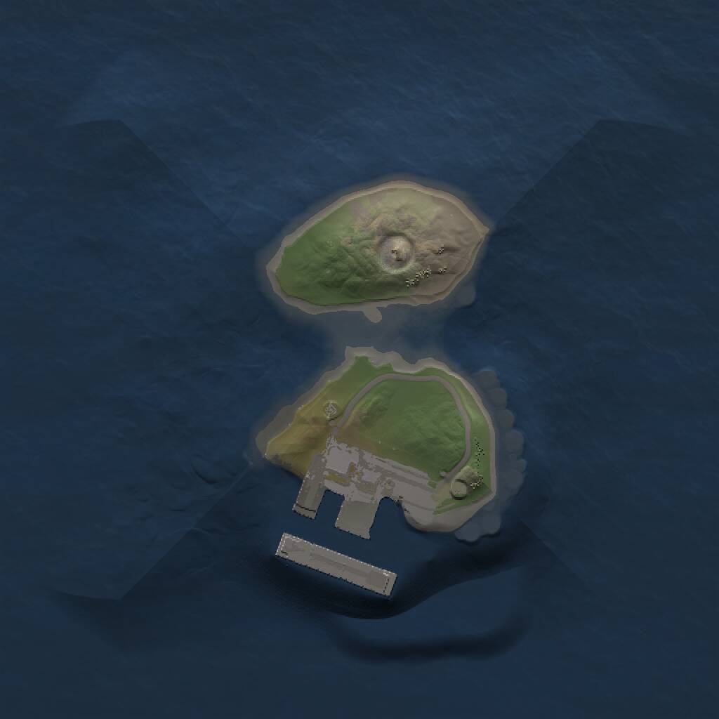 Rust Map: Procedural Map, Size: 1200, Seed: 51, 2 Monuments