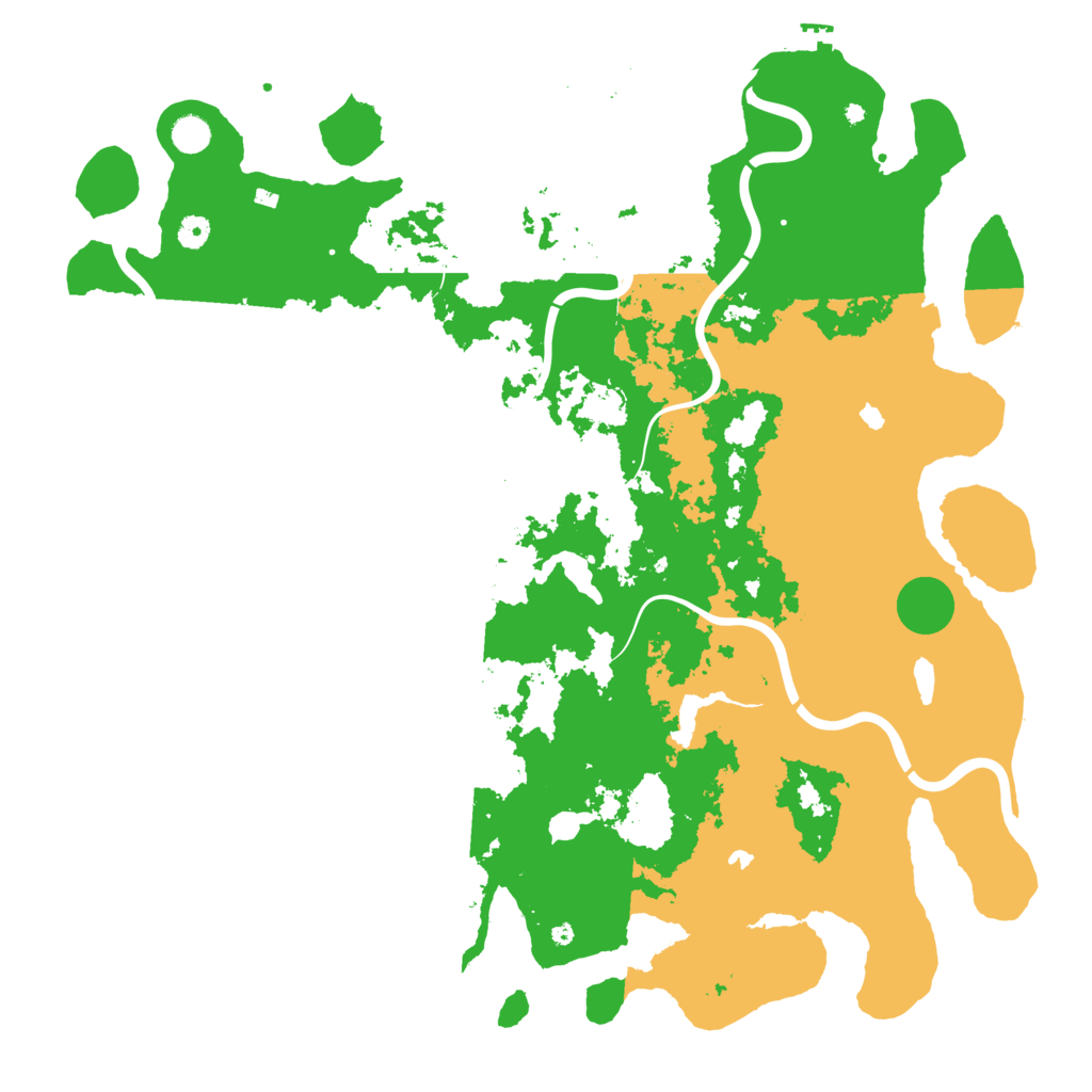 Biome Rust Map: Procedural Map, Size: 5000, Seed: 775279936