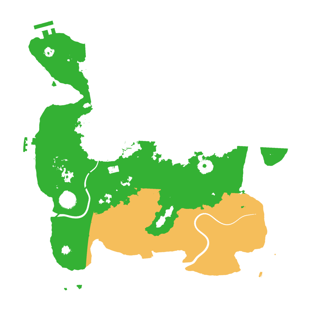Biome Rust Map: Procedural Map, Size: 3250, Seed: 835149066