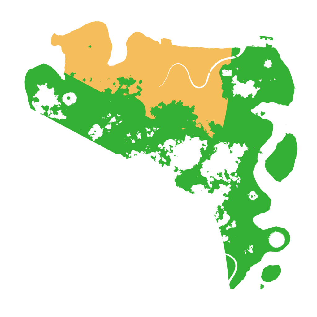 Biome Rust Map: Procedural Map, Size: 3550, Seed: 179155