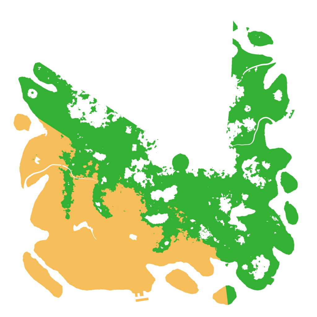 Biome Rust Map: Procedural Map, Size: 5000, Seed: 215850501
