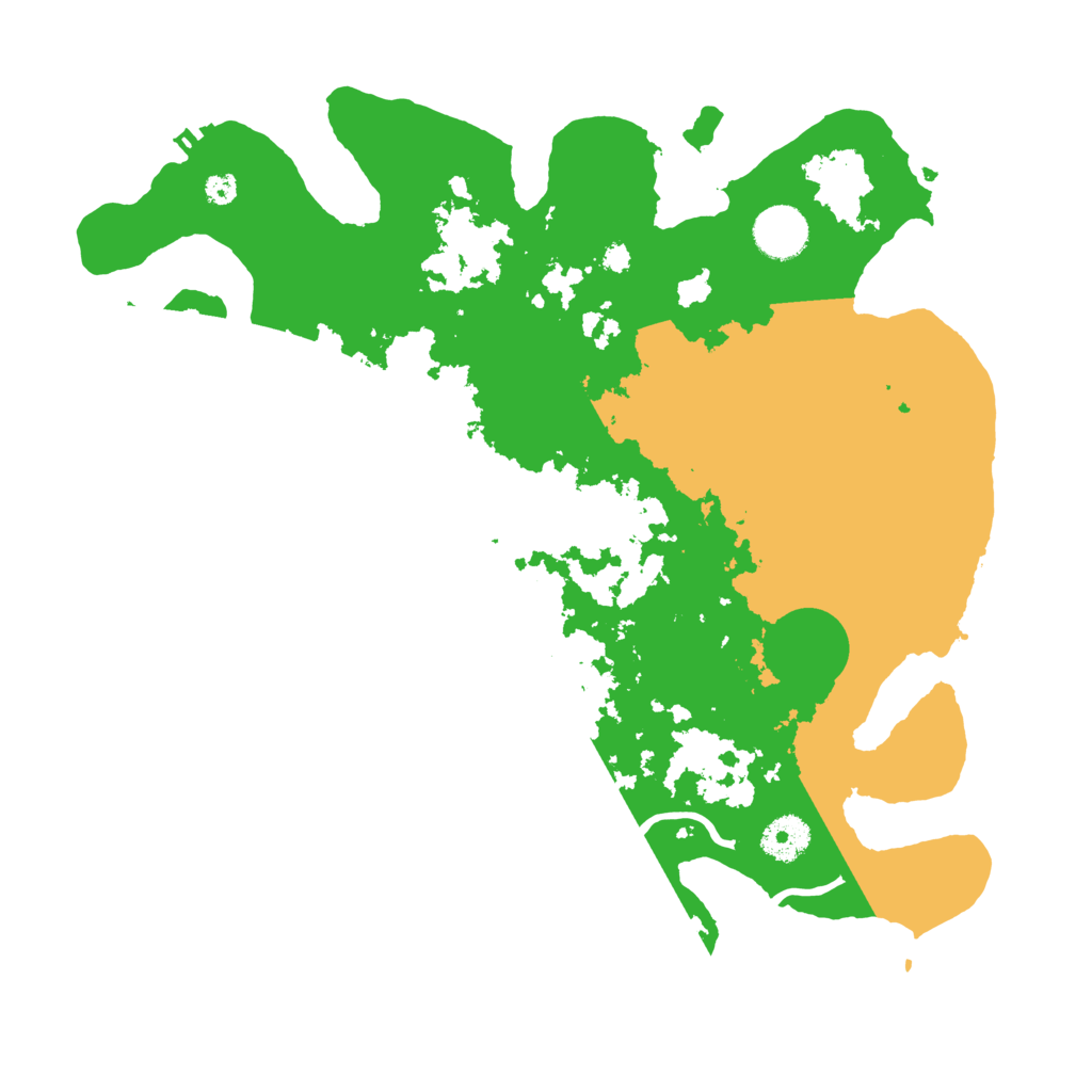 Biome Rust Map: Procedural Map, Size: 3550, Seed: 889877