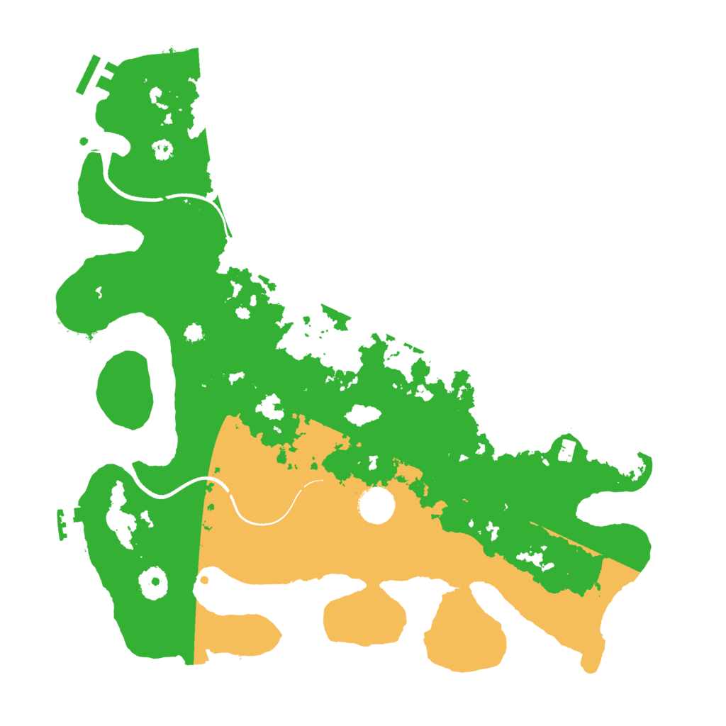 Biome Rust Map: Procedural Map, Size: 3550, Seed: 858620