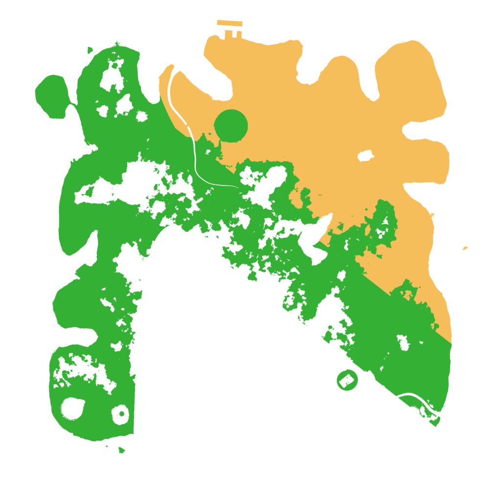 Biome Rust Map: Procedural Map, Size: 4000, Seed: 73