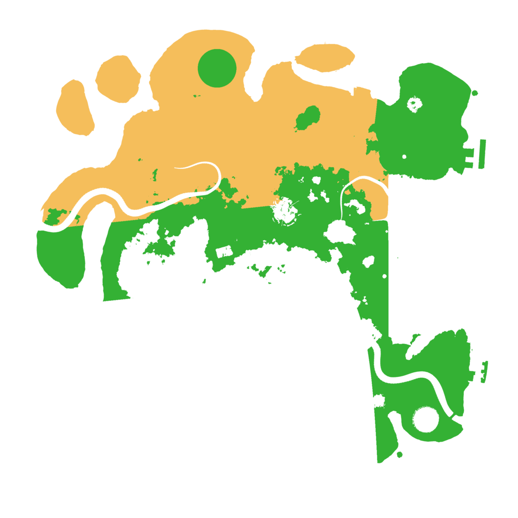 Biome Rust Map: Procedural Map, Size: 3550, Seed: 610145