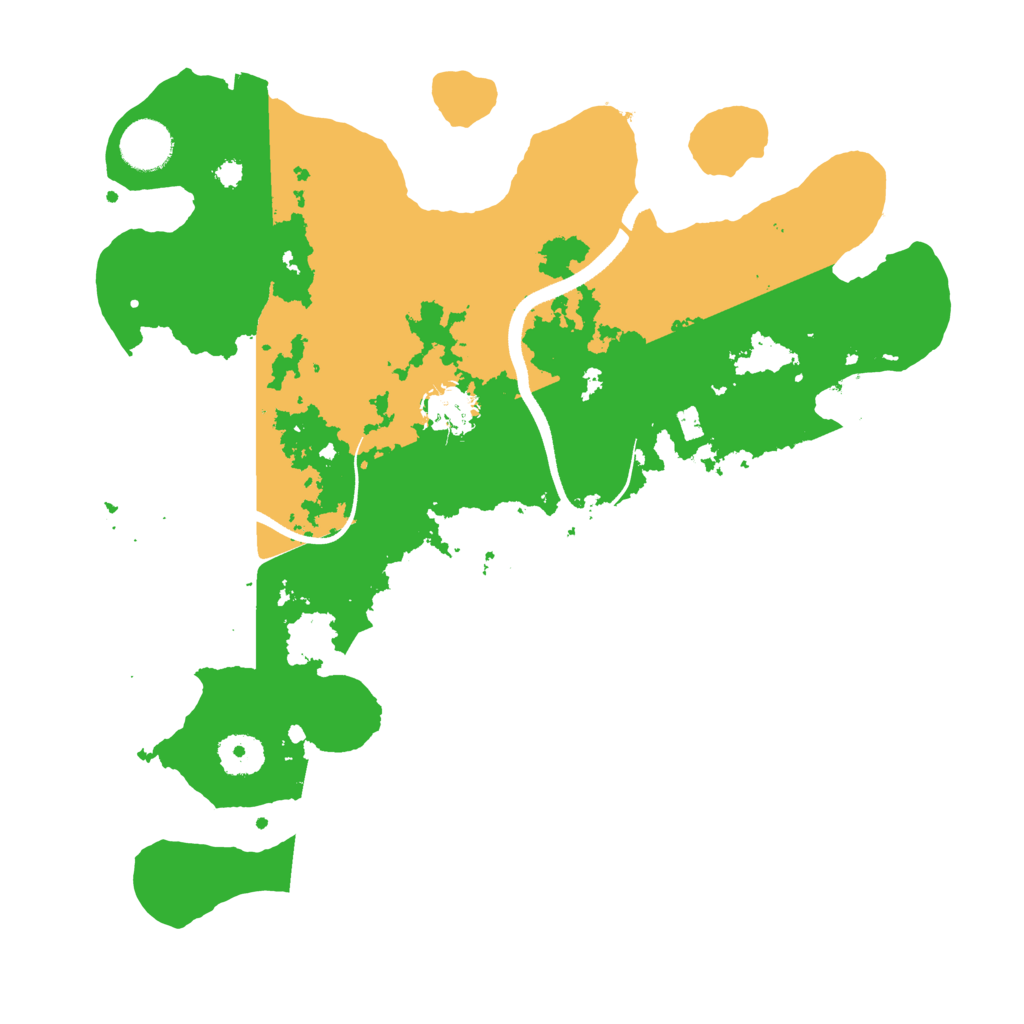 Biome Rust Map: Procedural Map, Size: 3500, Seed: 6744