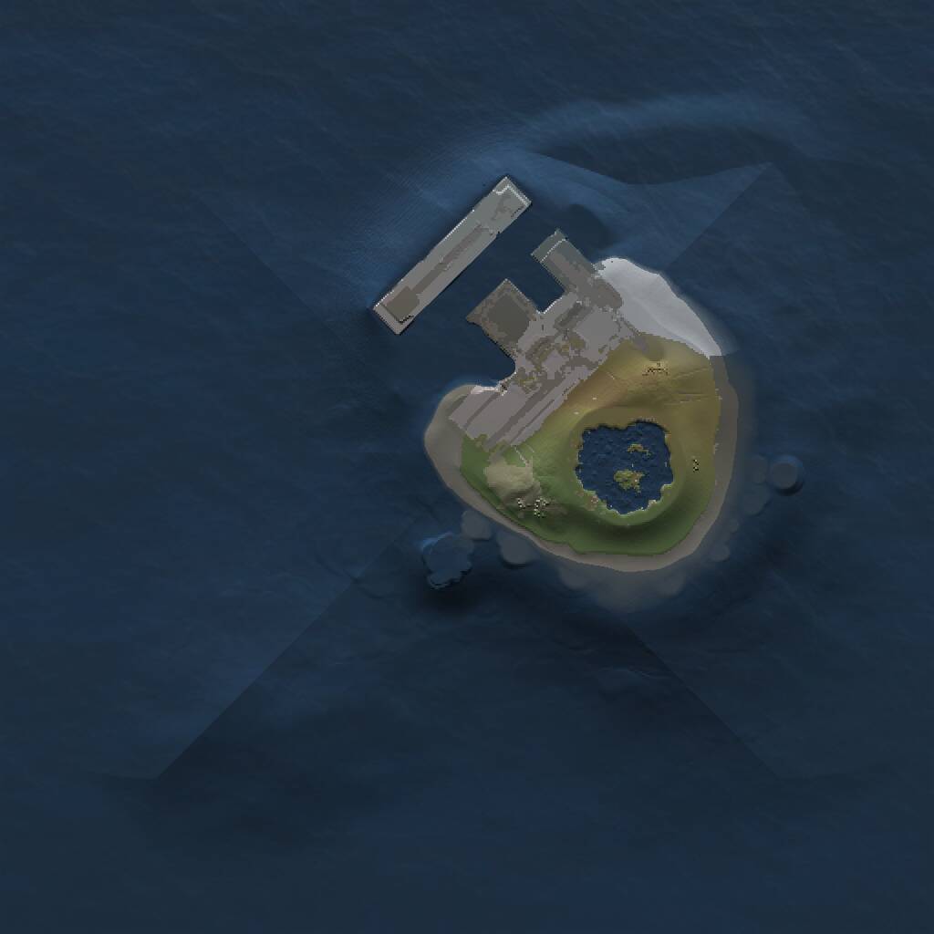 Rust Map: Procedural Map, Size: 1000, Seed: 122, 2 Monuments
