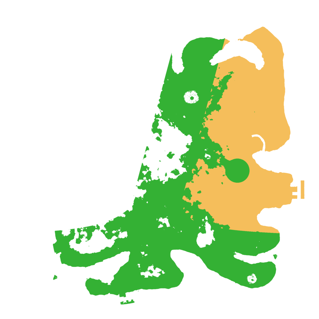 Biome Rust Map: Procedural Map, Size: 3500, Seed: 57075