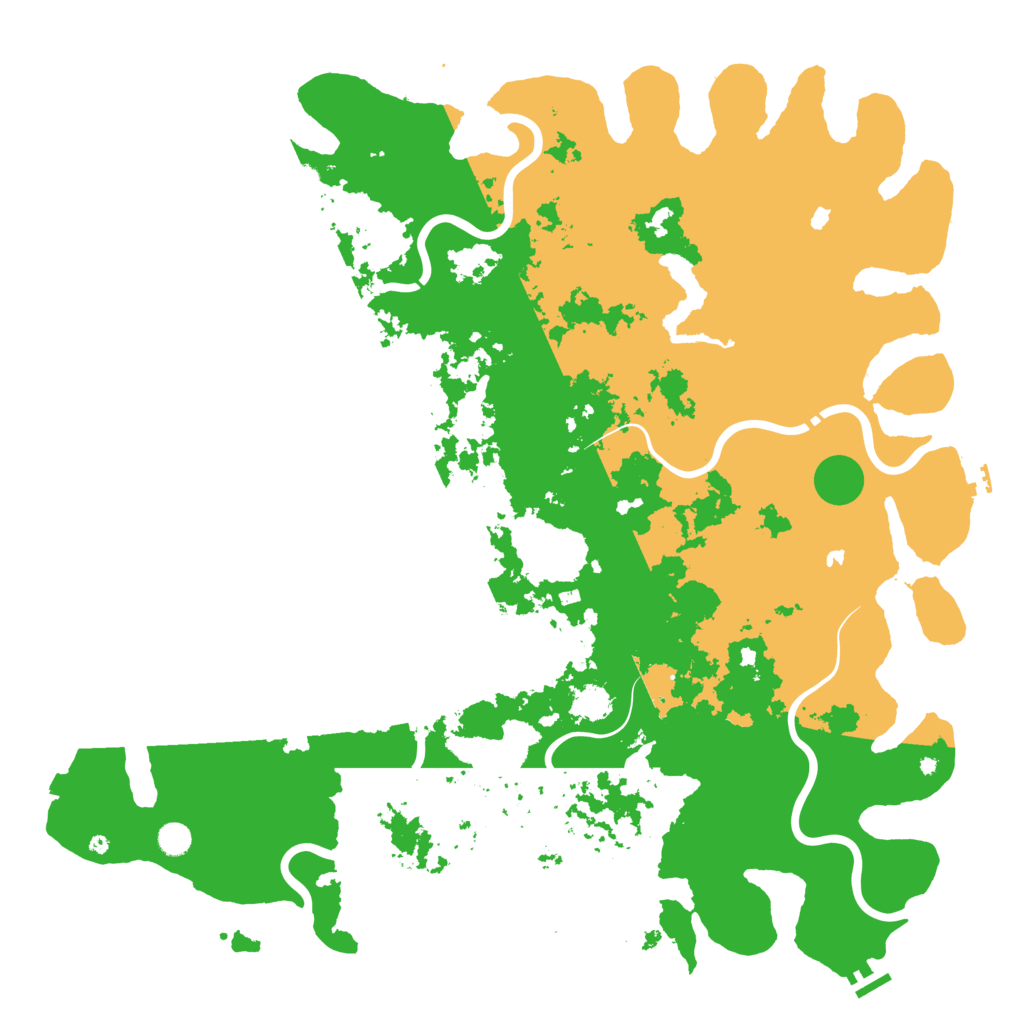 Biome Rust Map: Procedural Map, Size: 5400, Seed: 1232873576